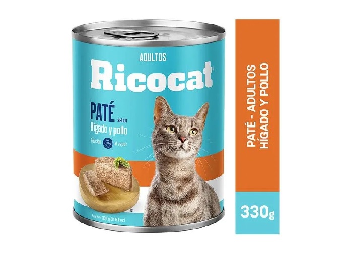 ALIMENTO GATOS RICOCAT ADULTO PATE 