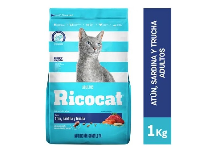 ALIMENTO GATOS RICOCAT ATUN/SARDINA