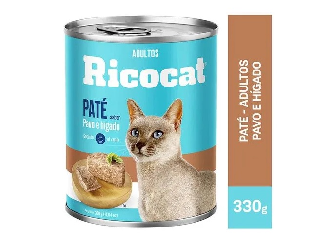 ALIMENTO GATOS RICOCAT ADULTO PATE 