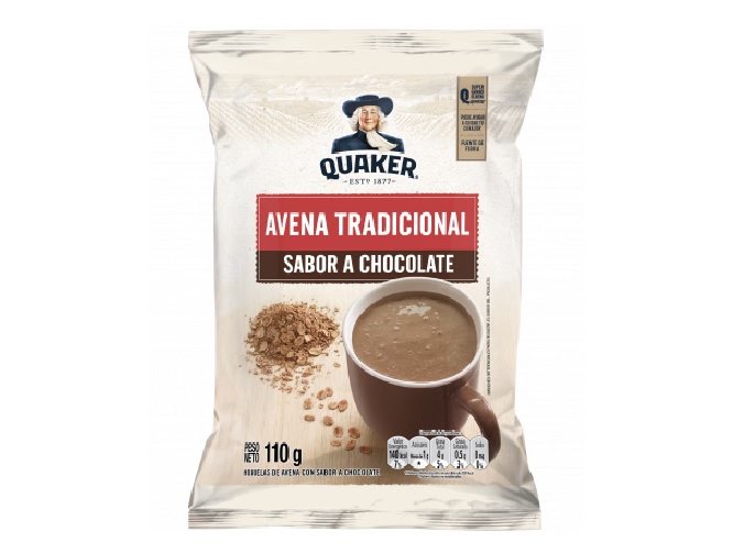AVENA QUAKER SABOR CHOCOLATE X 110G