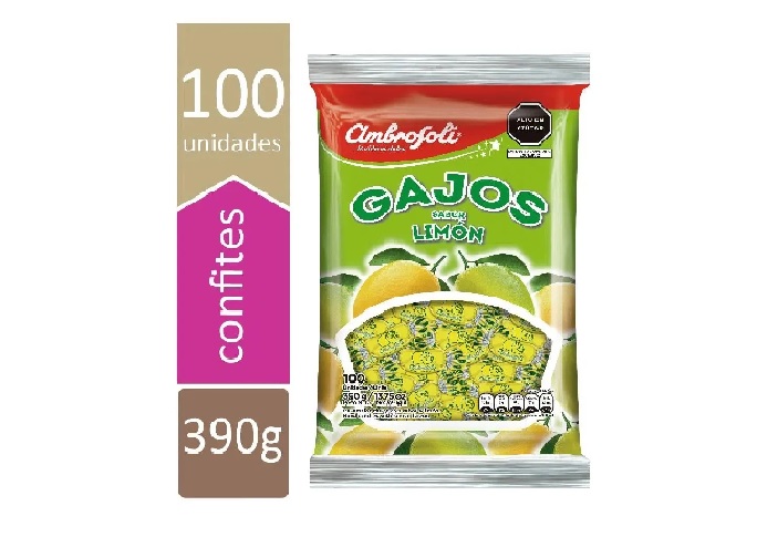 CARAMELO AMBROSOLI GAJO LIMON X 100