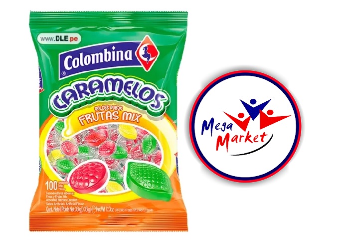 CARAMELO COLOMBINA BANANA X 100 UND