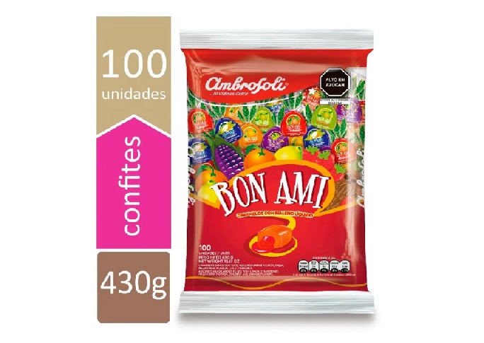 CARAMELO COSTA BON AMI FRUTA X 100 