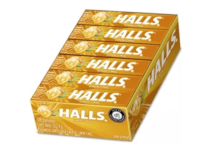 CARAMELO HALLS LIMON MIEL X 25.2 GR