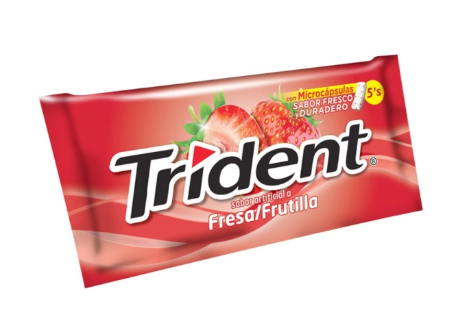 CHICLETS TRIDENT 5S FRESA X 8.5 GR