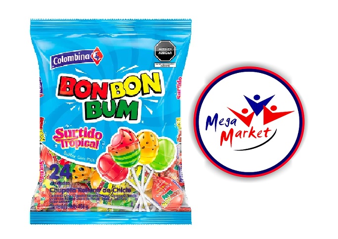 CHUPETIN BON BON BUM TROPICAL BOL. 