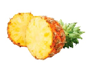 FRUTA PIÑA MITAD X KG