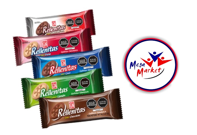 GALLETAS GN RELLENITAS SABORES UND