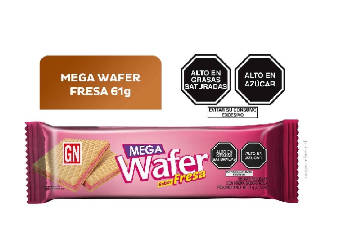 GALLETAS MEGA WAFER FRESA GN X 61 G