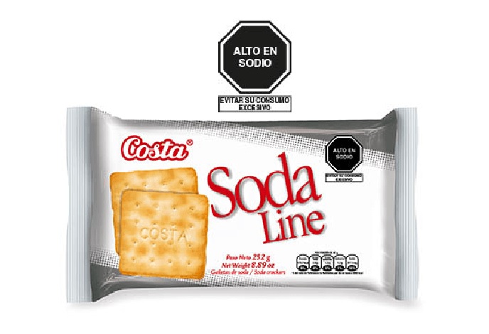 GALLETAS SODA LINE COSTA PACK X 6 U