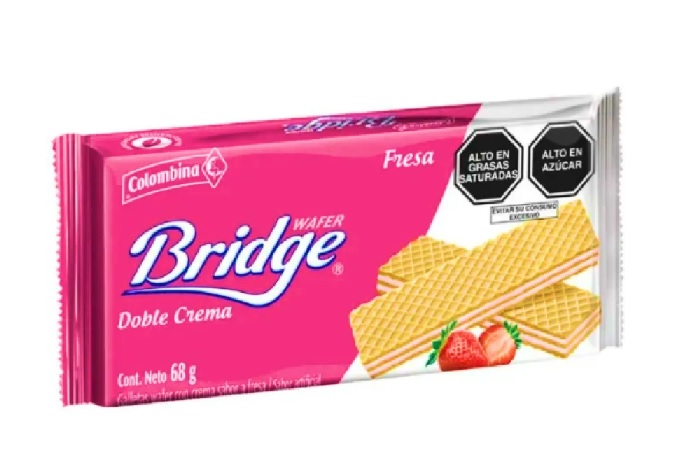 GALLETAS WAFER COLOMBINA BRIDGE FRE