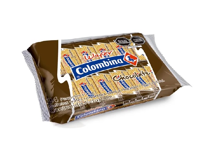 GALLETAS WAFER COLOMBINA CHOCOLATE 