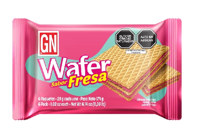 GALLETAS WAFER GN FRESA SIX PACK