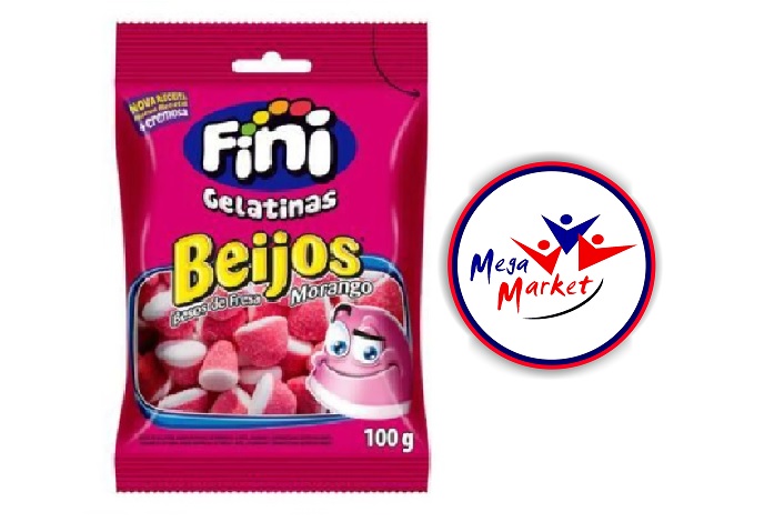 GOMAS FINI BESOS DE FRESA X 100 GR