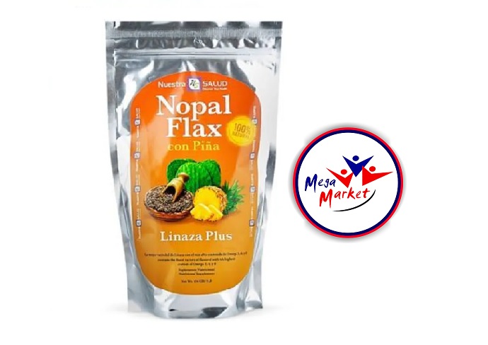 HARINA LINAZA NOPAL FLAX CON PIÑA X