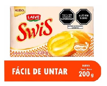 MARGARINA LAIVE SWIS BARRA GDE*200G