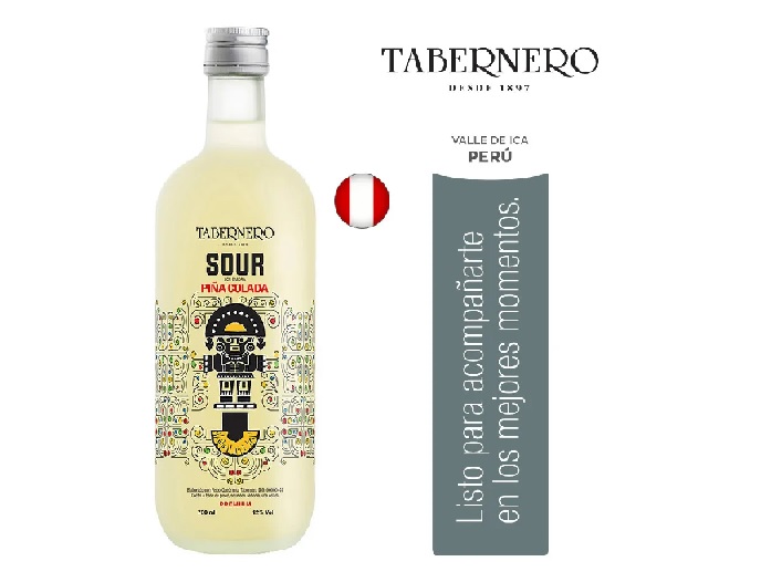 PISCO TABERNERO SOUR PIÑA COLADA X 