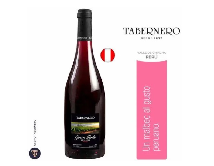 VINO TABERNERO GRAN TINTO SEMI SECO