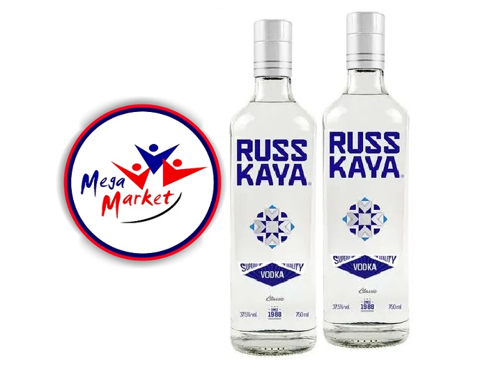 VODKA RUSSKAYA X 750ML