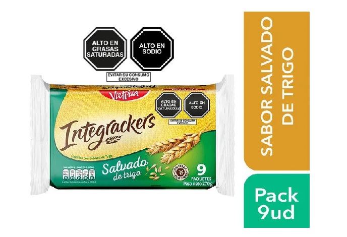 GALLETA INTEGRACK TRIGO PACK X 9 UN