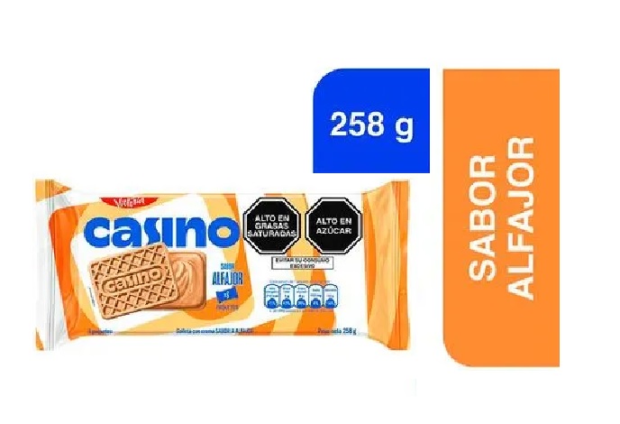 GALLETA CASINO ALFAJOR PACK X 6 UND