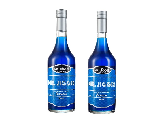 LICOR CURACAO BLUE MR.JIGGER X 750 