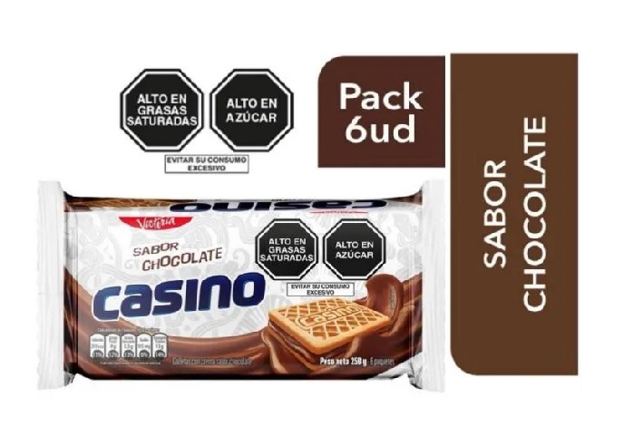 GALLETA CASINO CHOCO X 6 UND