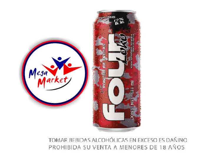 BEBIDA FOUR LOKO PONCHE DE FRUTAS X