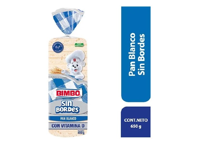 PAN BIMBO SIN BORDE X 650 GR