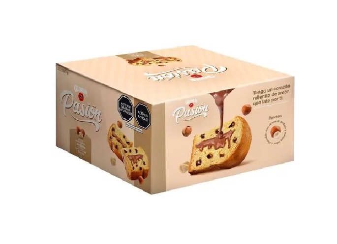 PANETON GLORIA PASION CON AVELLANA 