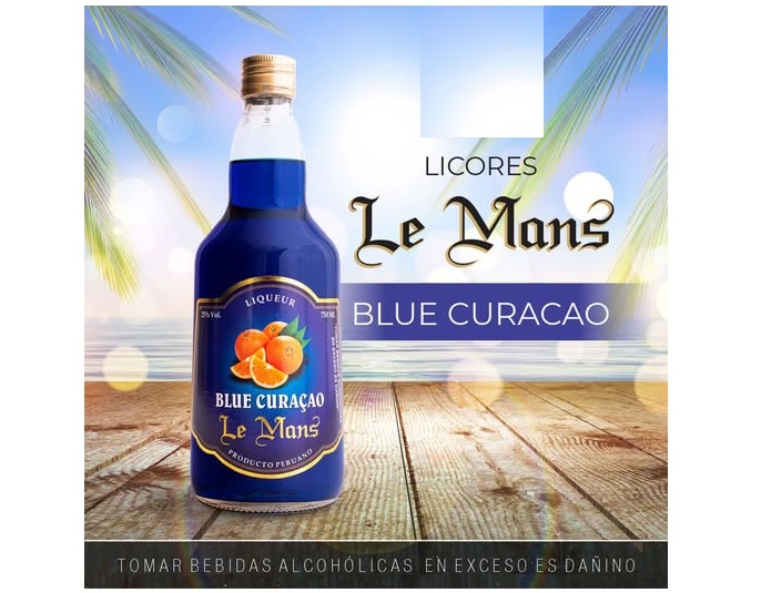 LICOR BLUE LE MANS CURACAO X 750ML