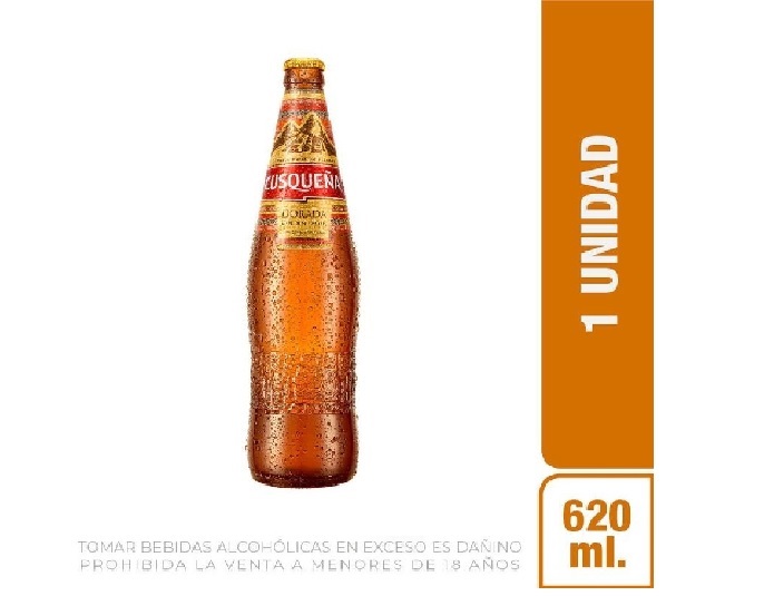 CERVEZA CUSQUEÑA DORADA BOT  X 620M