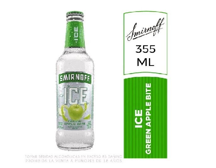 VODKA SMIRNOFF GREEN APPLE X 355ML