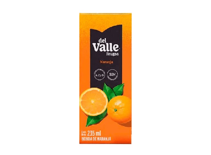 JUGO FRUGOS DEL VALLE NARANJA X 235
