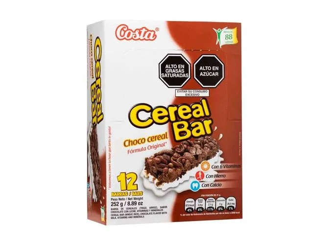 CEREAL CEREALBAR CHOCOC X 12 BARRAS