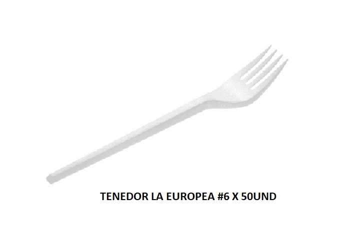 TENEDOR LA EUROPEA #6 X 50 UND