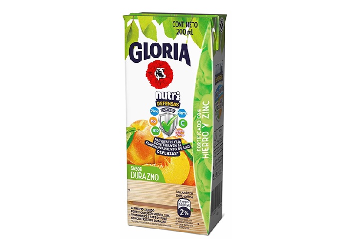 JUGO GLORIA DURAZNO FORT X 200ML