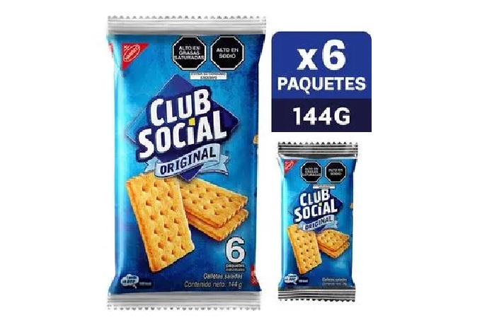 GALLETA CLUB SOCIAL X 6 UND