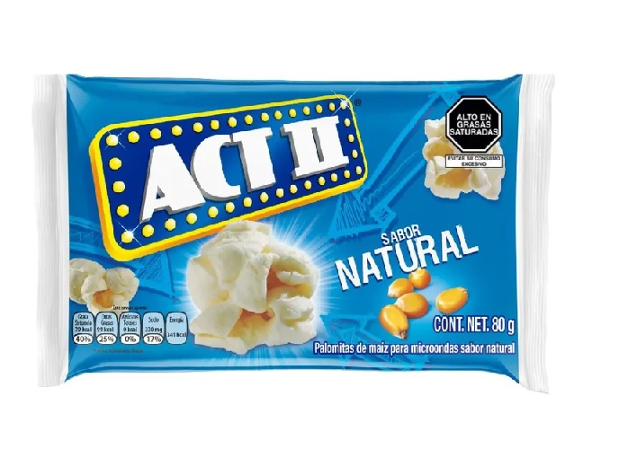 POP CORN MICROONDAS ACT II NATURAL 