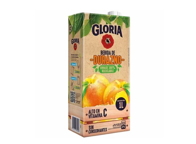 JUGO GLORIA DURAZNO X 1LT