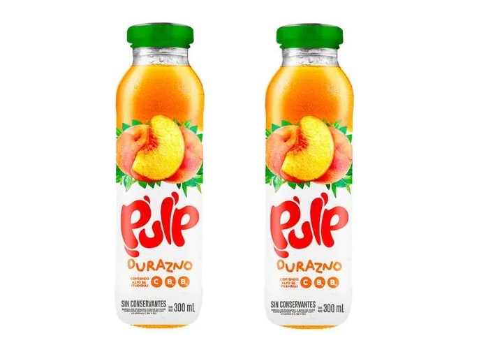 JUGO PULP DURAZNO VIDRIO X 300ML