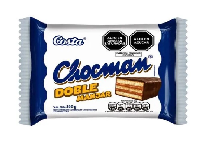 BIZCOCHO CHOCMAN DOBLE MANJAR