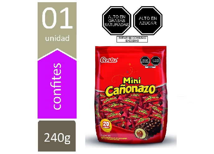 CHOCOLATE MINI CAÑONAZO X 20 UND
