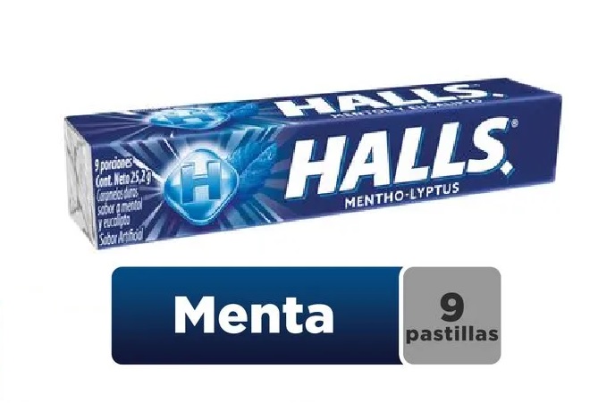 CARAMELO HALLS MENTOL X 28 GR