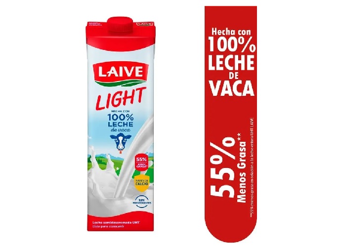 LECHE LAIVE LIGHT UHT CAJA X 946ML