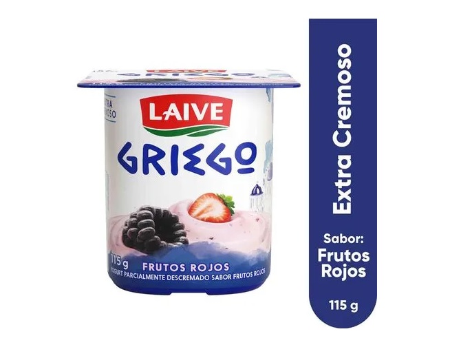 YOGURT GRIEGO LAIVE FRUTOS ROJOS X 