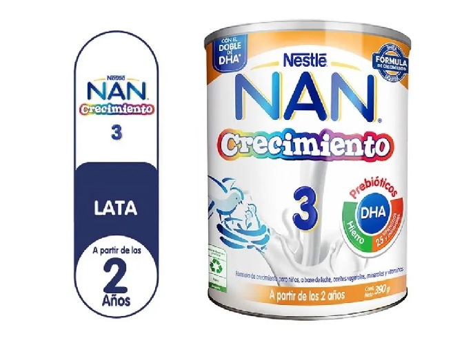 LECHE NAN 3 FORM LAC LIQUIDA X 390G