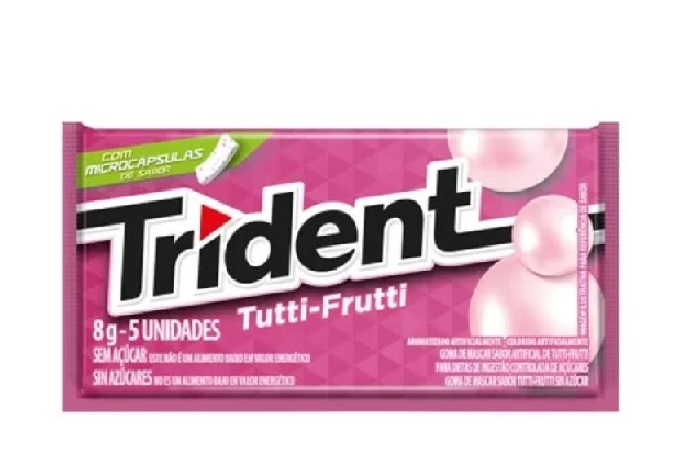 CHICLES TRIDENT TUTTI FRUTTI X 8.5 