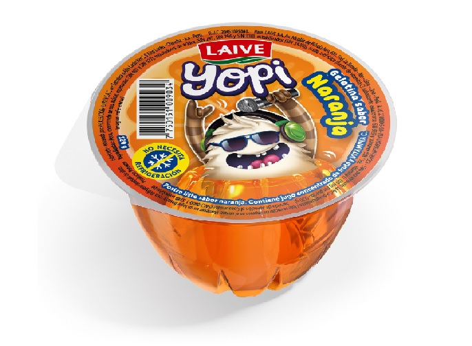 GELATINA LAIVE YOPI NARANJA X 120GR