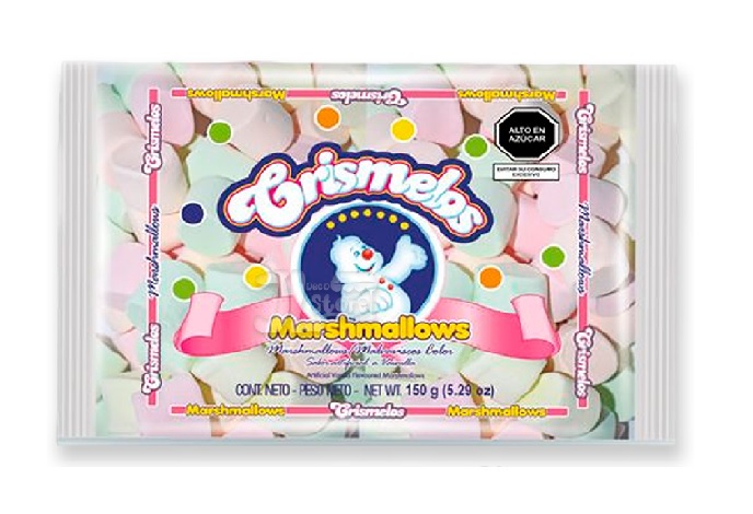 MARSHMALLOWS CRISMELOS COLORES X 15